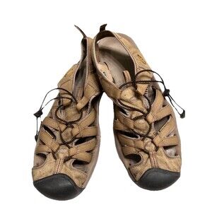 Keen Sandals Mens US 14 Hiking Kanyon Waterproof Leather Beige Trail Outdoor